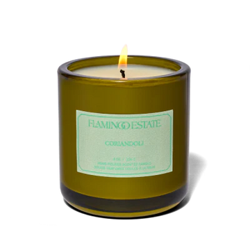 flamingo estate coriandoli candle