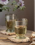 Short Handblown Wine Glass