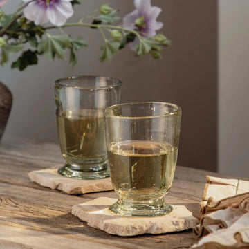 Short Handblown Wine Glass