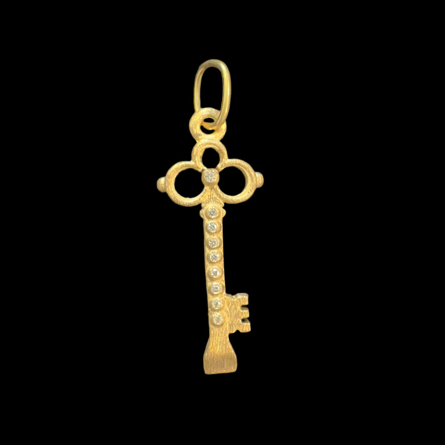 golden key charm