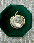 green pendant back