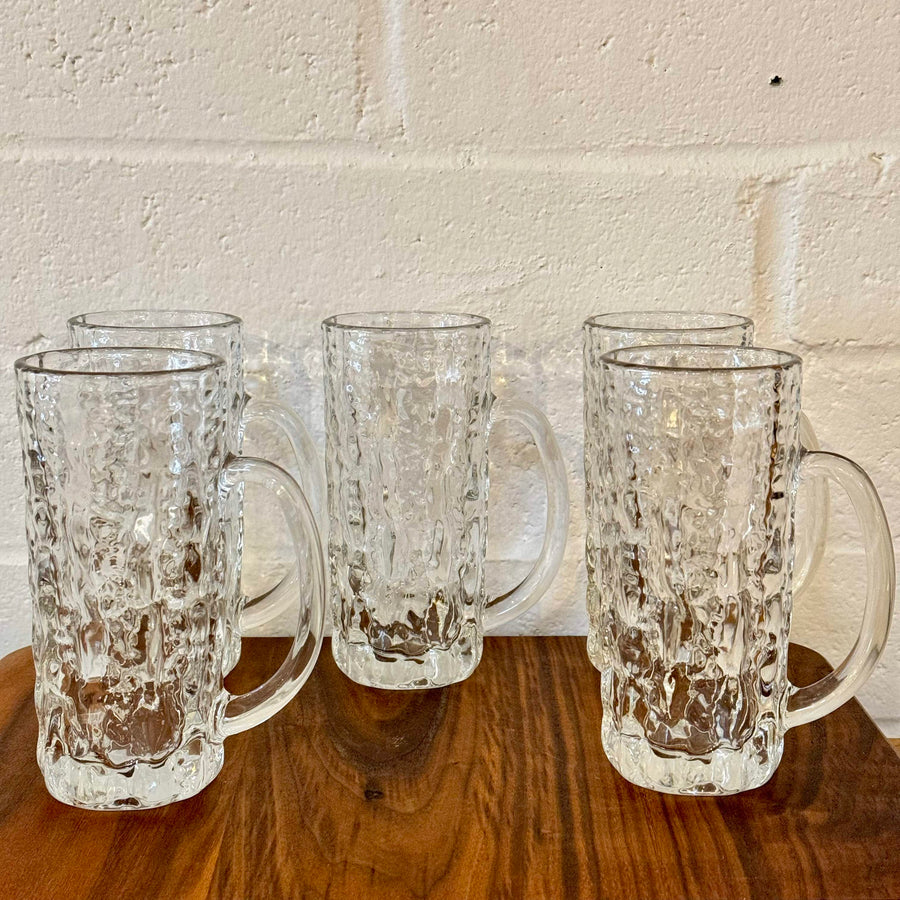 Vintage "Frostfire" Beer Mugs Set/5