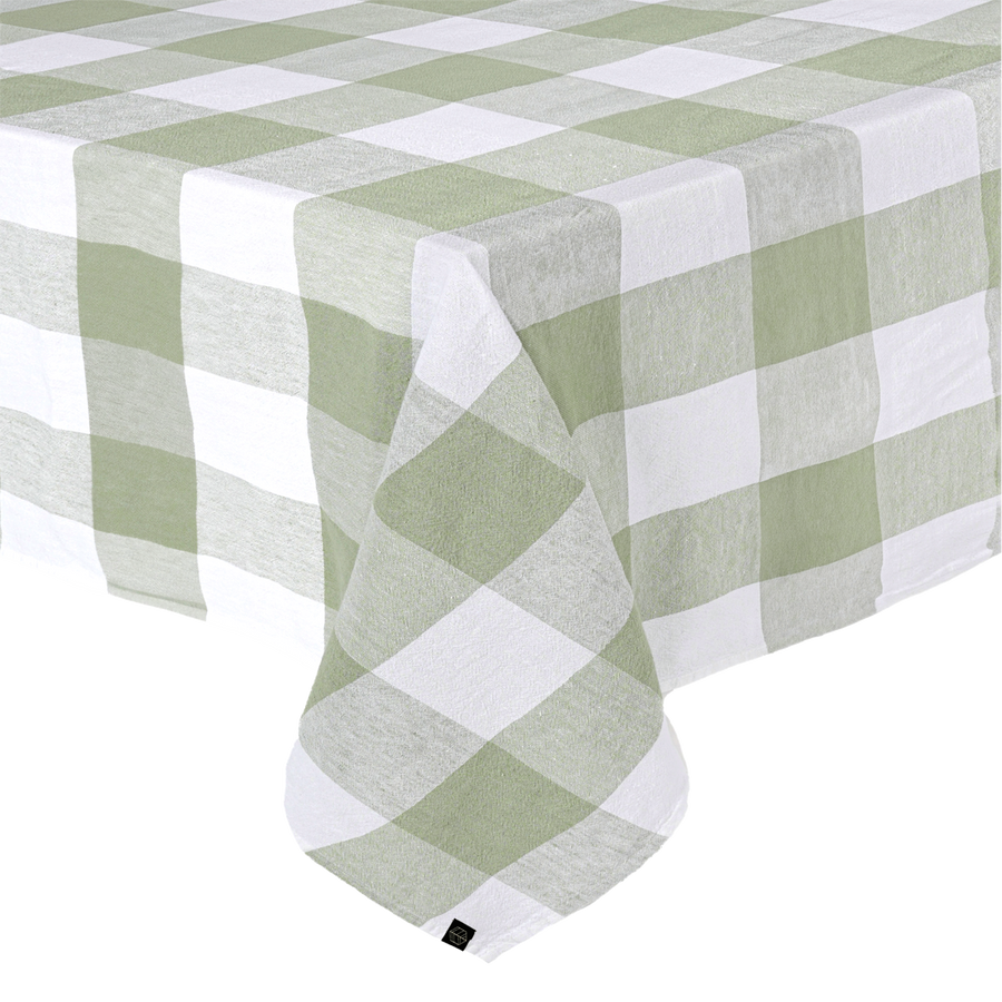 Palma Linen Tablecloth 63"x118" in Amande