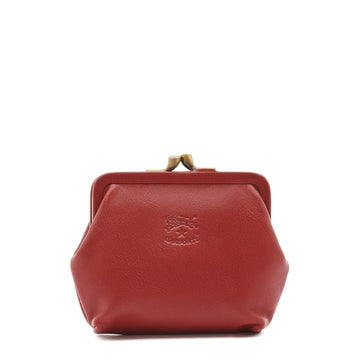 Il Bisonte Coin Purse red