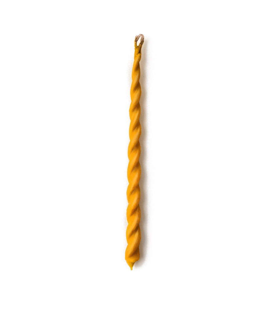 Pair of Twisted Beeswax Candles