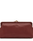 il bisonte classic clutch amarena