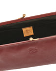 il bisonte classic clutch amarena