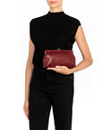 il bisonte classic clutch amarena