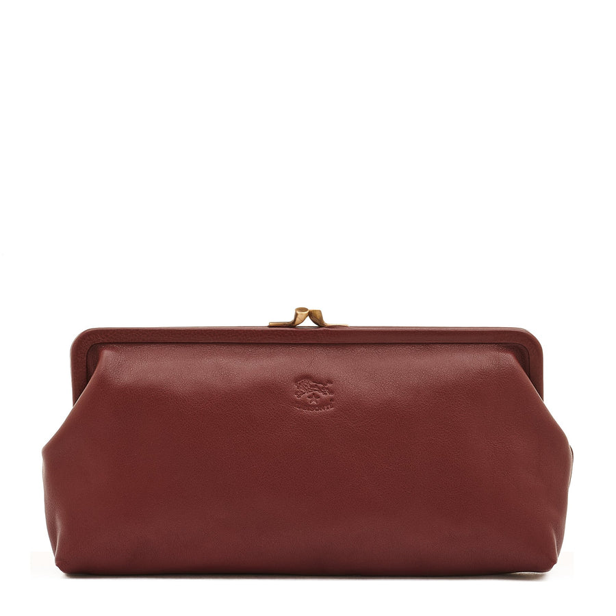 il bisonte classic clutch amarena