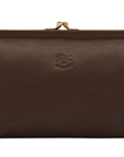 Il bisonte classic clutch in caffe