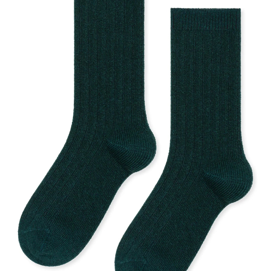 Italia Cashmere Cozy Rib Crew Socks