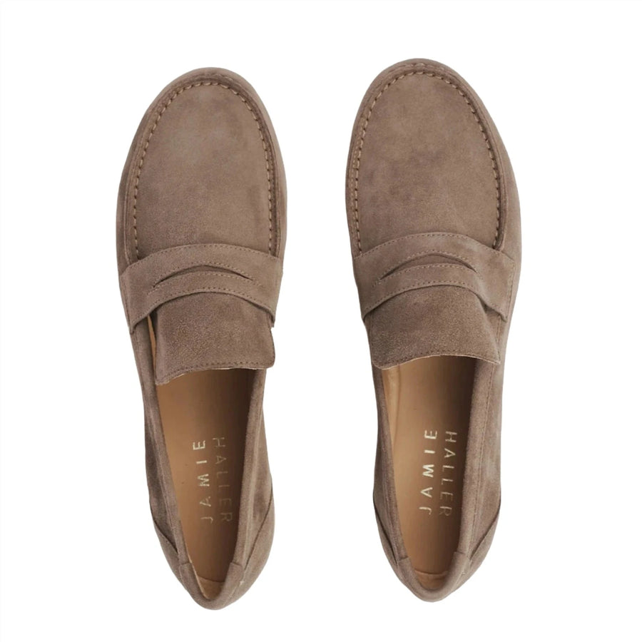 Jamie Haller Bistrot/Taupe Suede Loafer