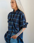jamie haller big shirt blue