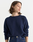 jamie haller daily sweat shirt navy 2
