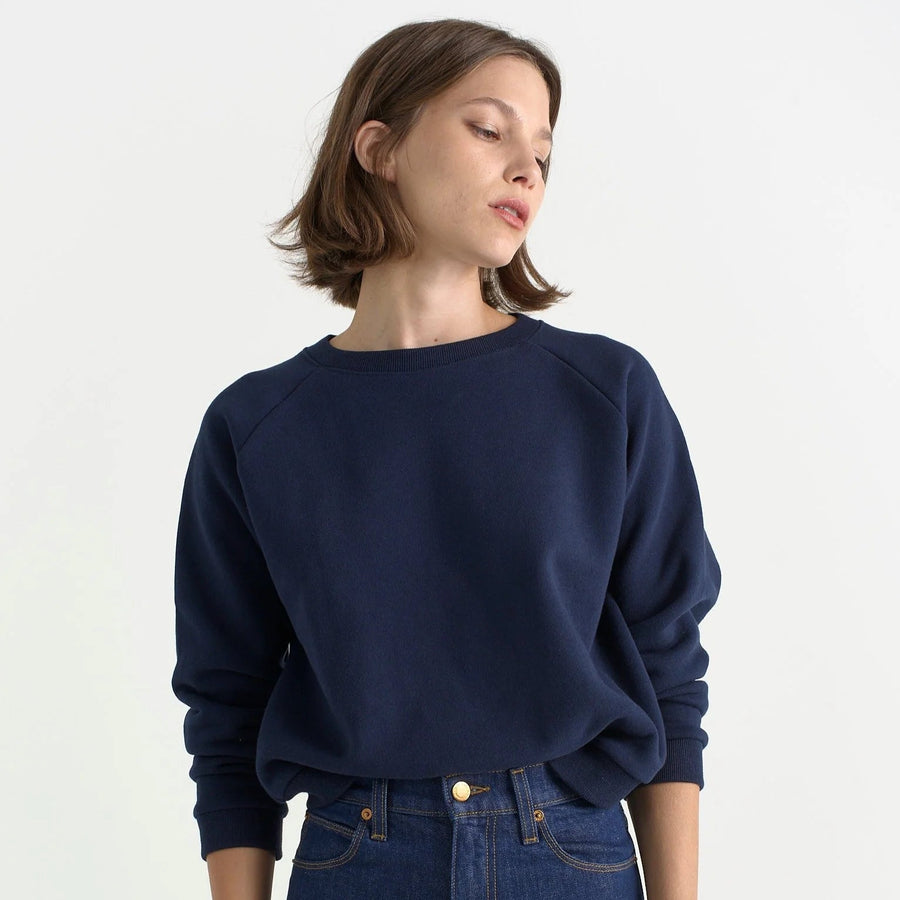 jamie haller daily sweat shirt navy 2