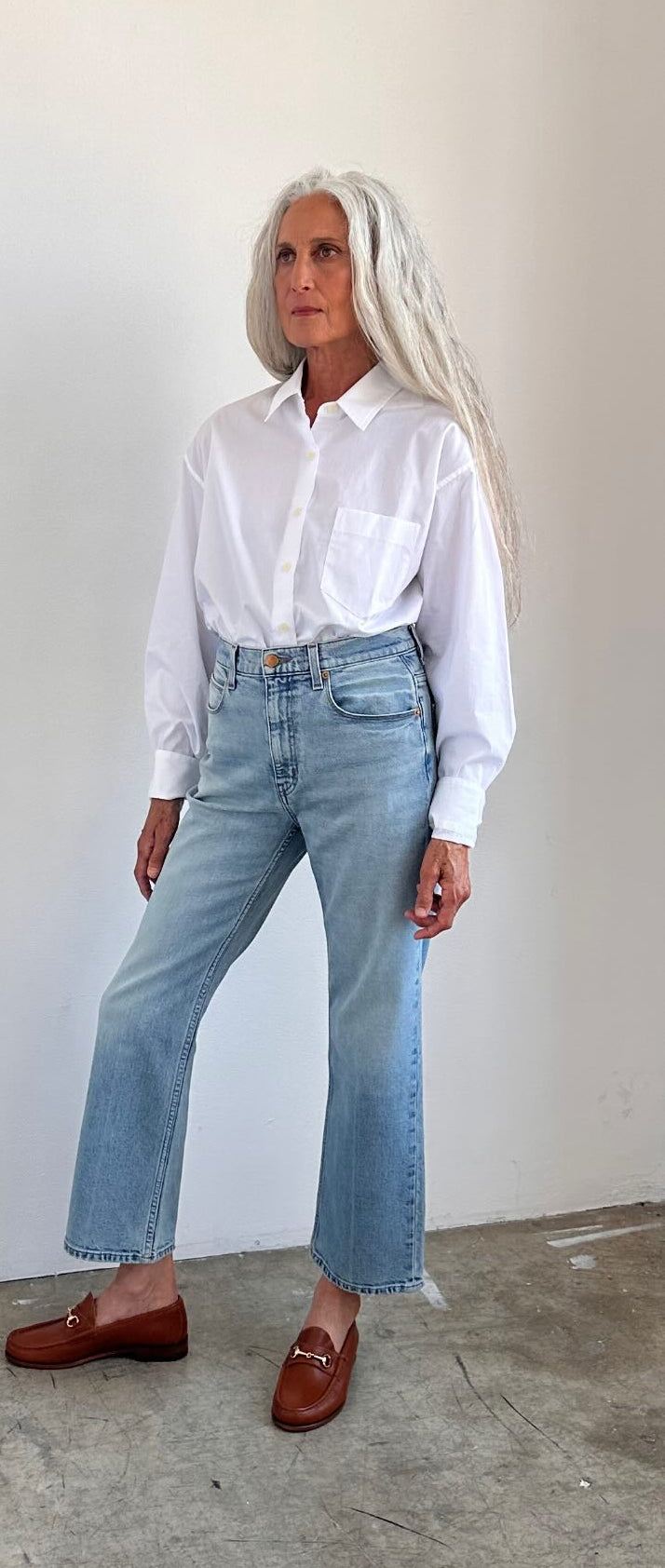 jamie haller white shirt
