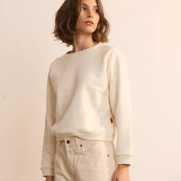 jamie haller daily sweatshirt natural white