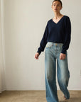 Jamie Haller Lax Wide Jeans in Worn Indigo