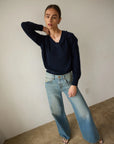 Jamie Haller Lax Wide Jeans in Worn Indigo
