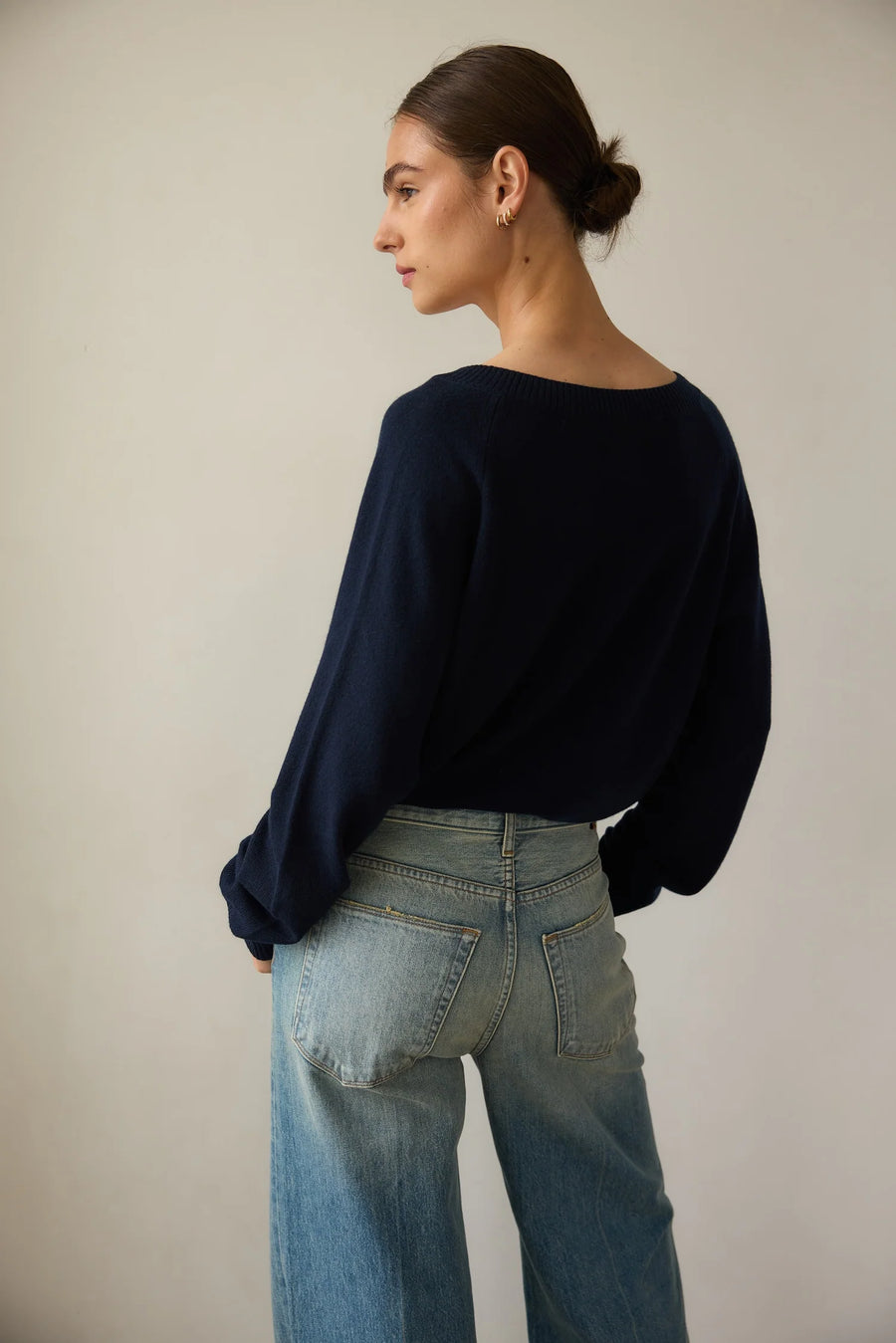 Jamie Haller Lax Wide Jeans in Worn Indigo
