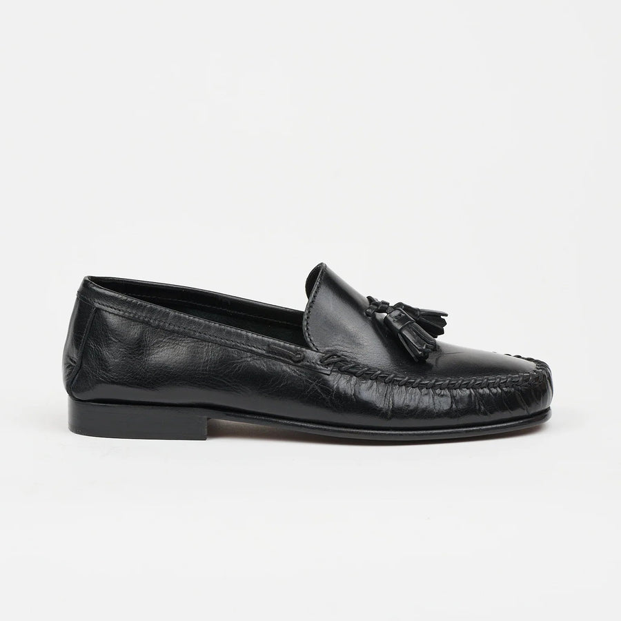 Jamie Haller Tasselo Moc Loafer in Black
