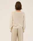 Jamie Haller V Fave Sweater in Ecru