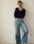 Jamie Haller Lax Wide Jeans in Worn Indigo