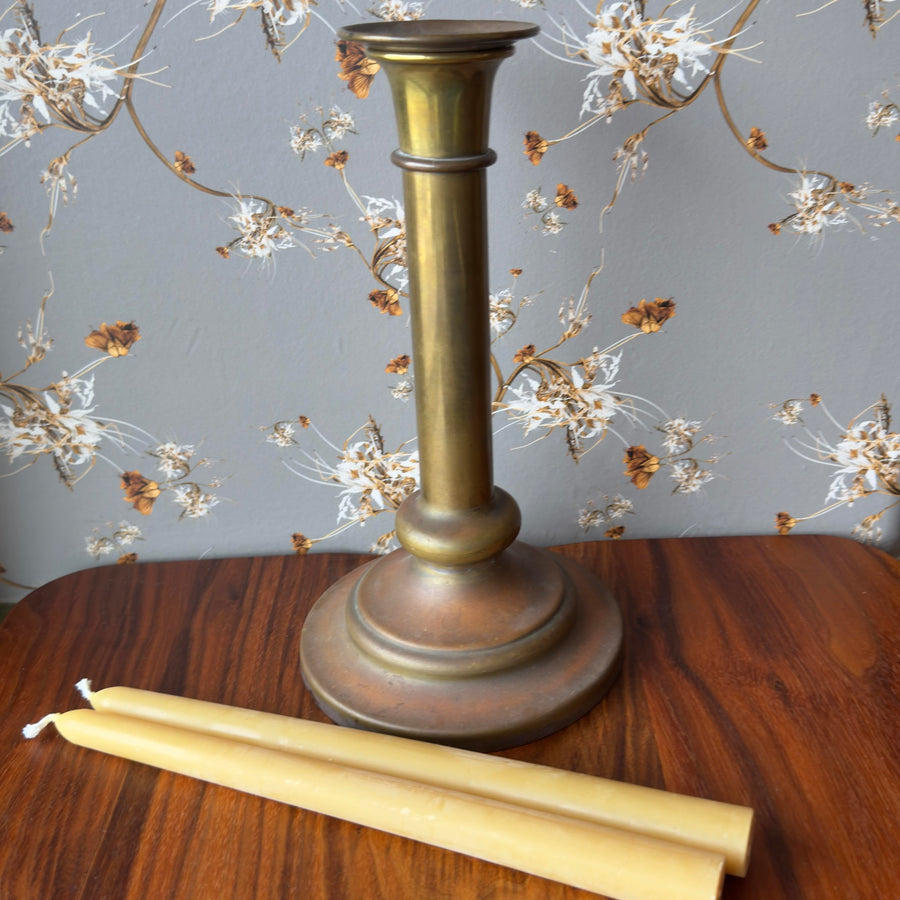 Large Vintage Brass Candlestick