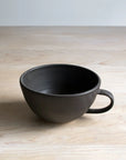 Sheldon Farmhouse Latte Mug Satin Black