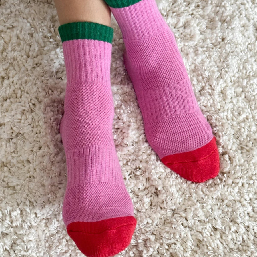 le bon color block pink