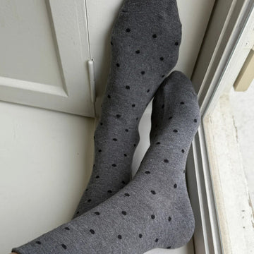 le bon sneaker sock grey black