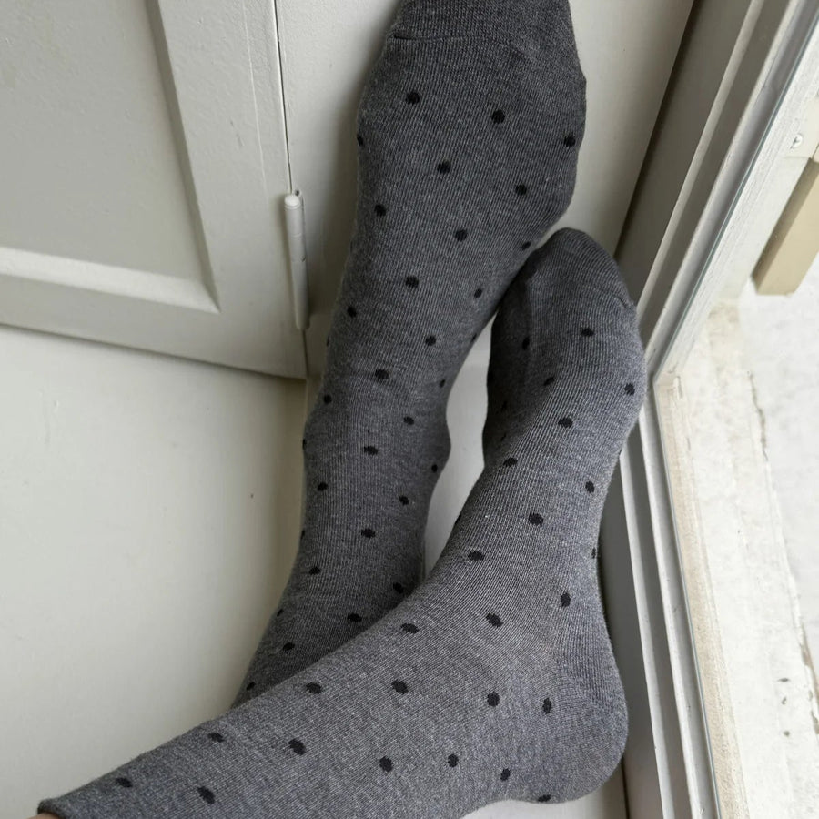 le bon sneaker sock grey black