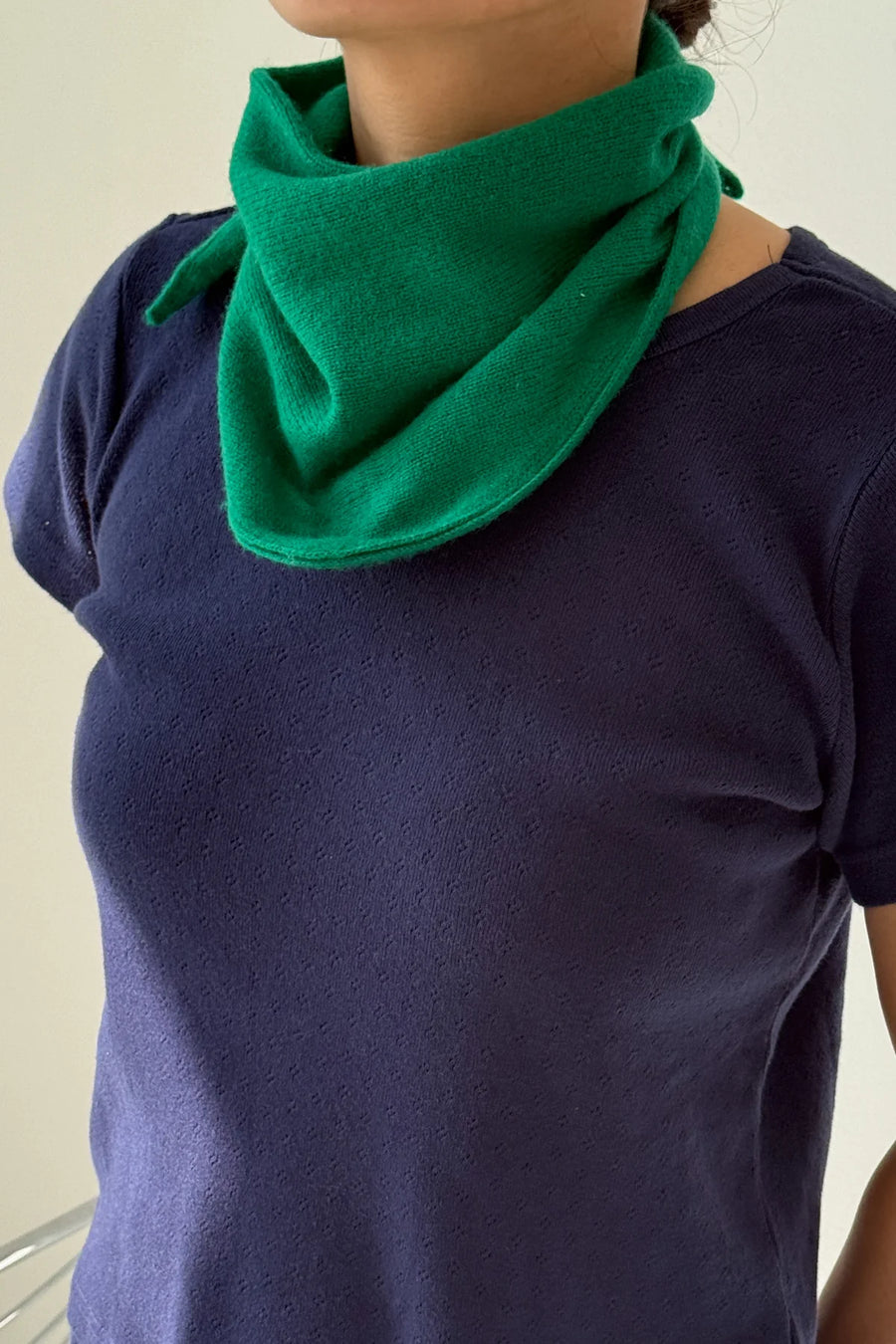 Cashmere Bandana in Kelly Green