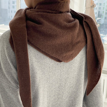 le bon cashmere shawl mocka