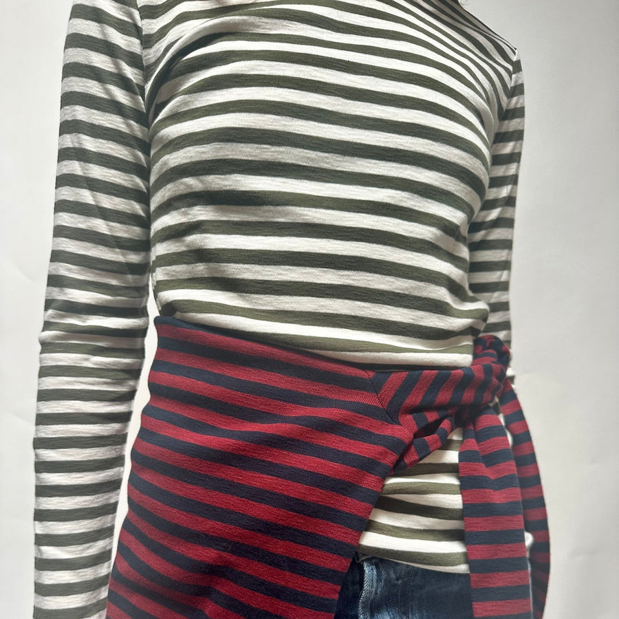 majestic striped tee