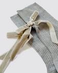 Maria La Rosa Velvet Bow Sock