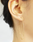 Carla Caruso Oval Dainty Hoops