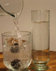 Recycled Glass Footed Champagne