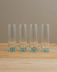 Recycled Glass Footed Champagne