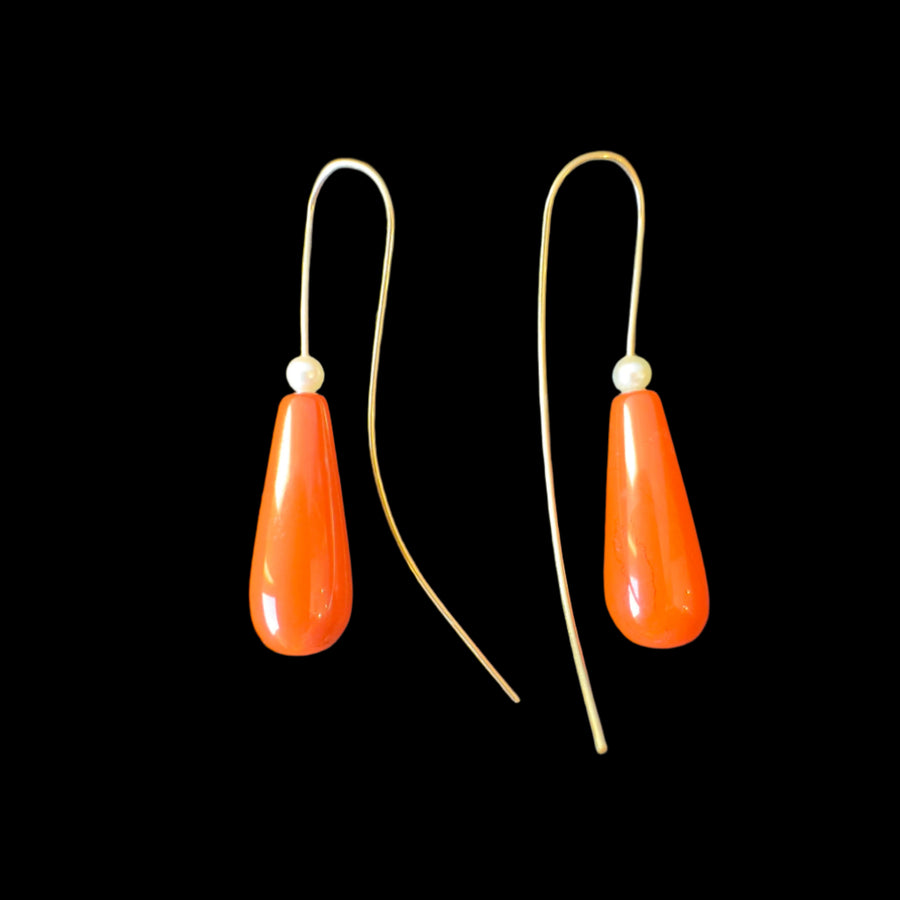 red_coral_and_pearl_drop_earrings_