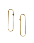 Carla Caruso Small Ovalong Dainty Hoops