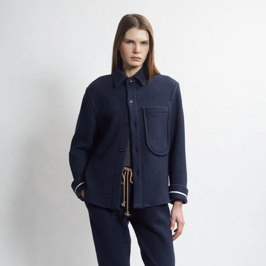 the salting dock shirt navy 