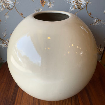 vintage ceramic orb vase