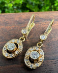 Vintage Drop Diamond Earrings