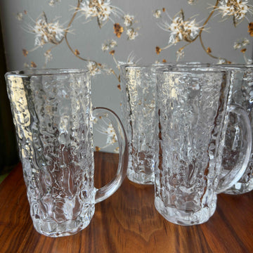 Vintage "Frostfire" Beer Mugs Set/5