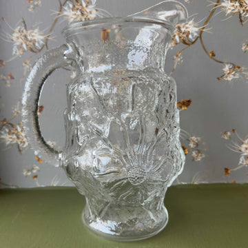 Vintage "Rain Flower" Pitcher