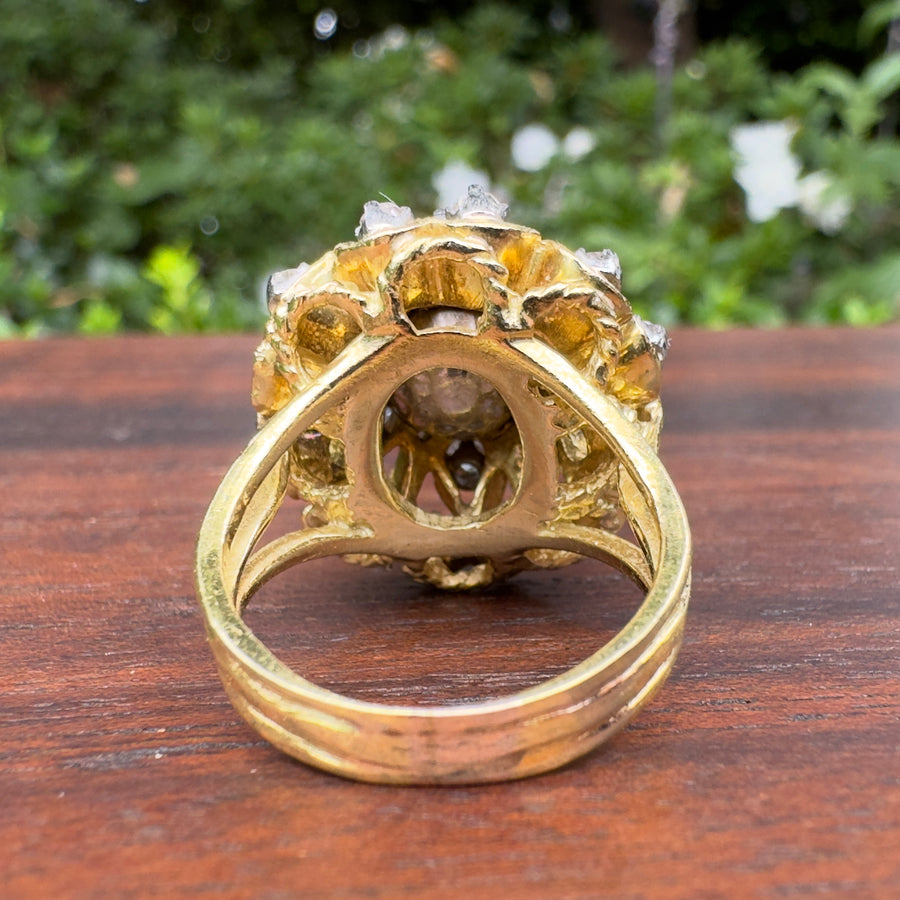 vintage royalty ring rose cut diamond