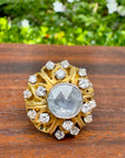 vintage royalty ring rose cut diamond ring