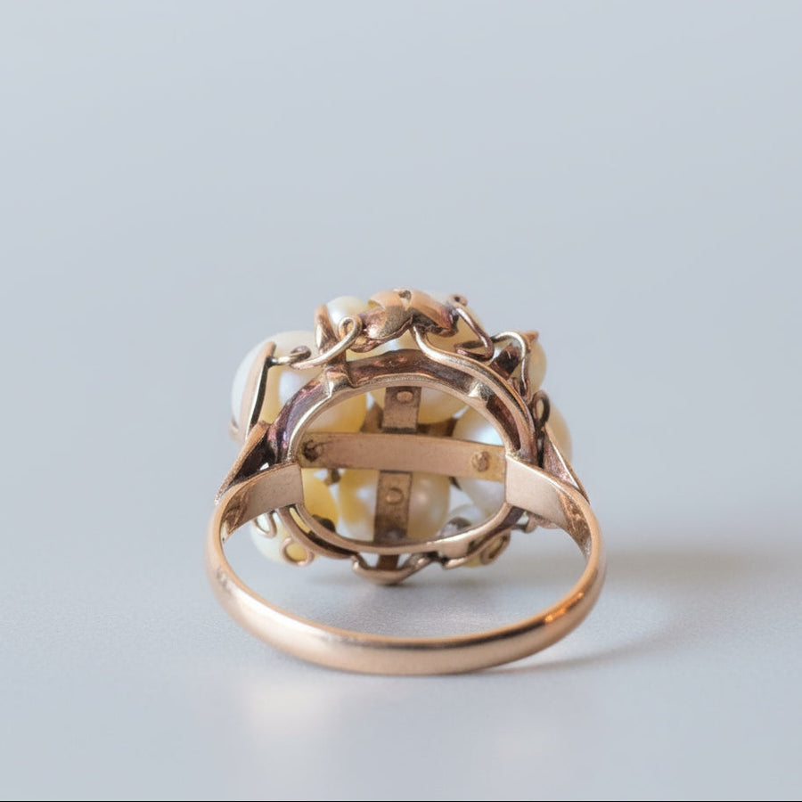 vintage akoya pearl ring