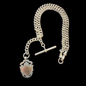 vintage albert watch chain necklace